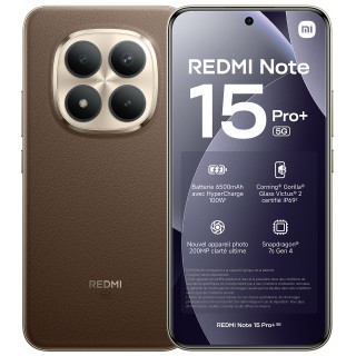 Xiaomi Redmi Note 15 Pro+ 5G Moka | Prix pas cher | Livraison rapide | France | Paiement en 10 fois